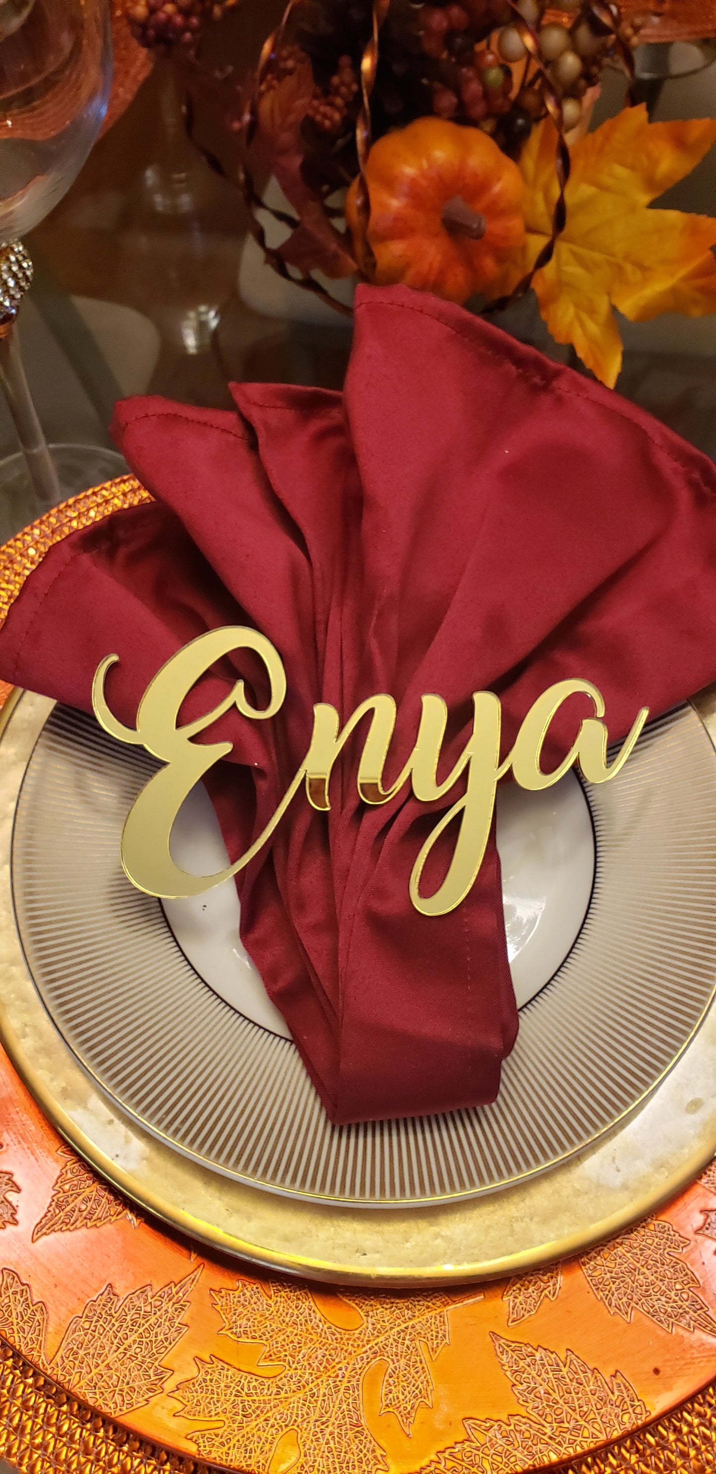 NAME PLACE SETTINGS
