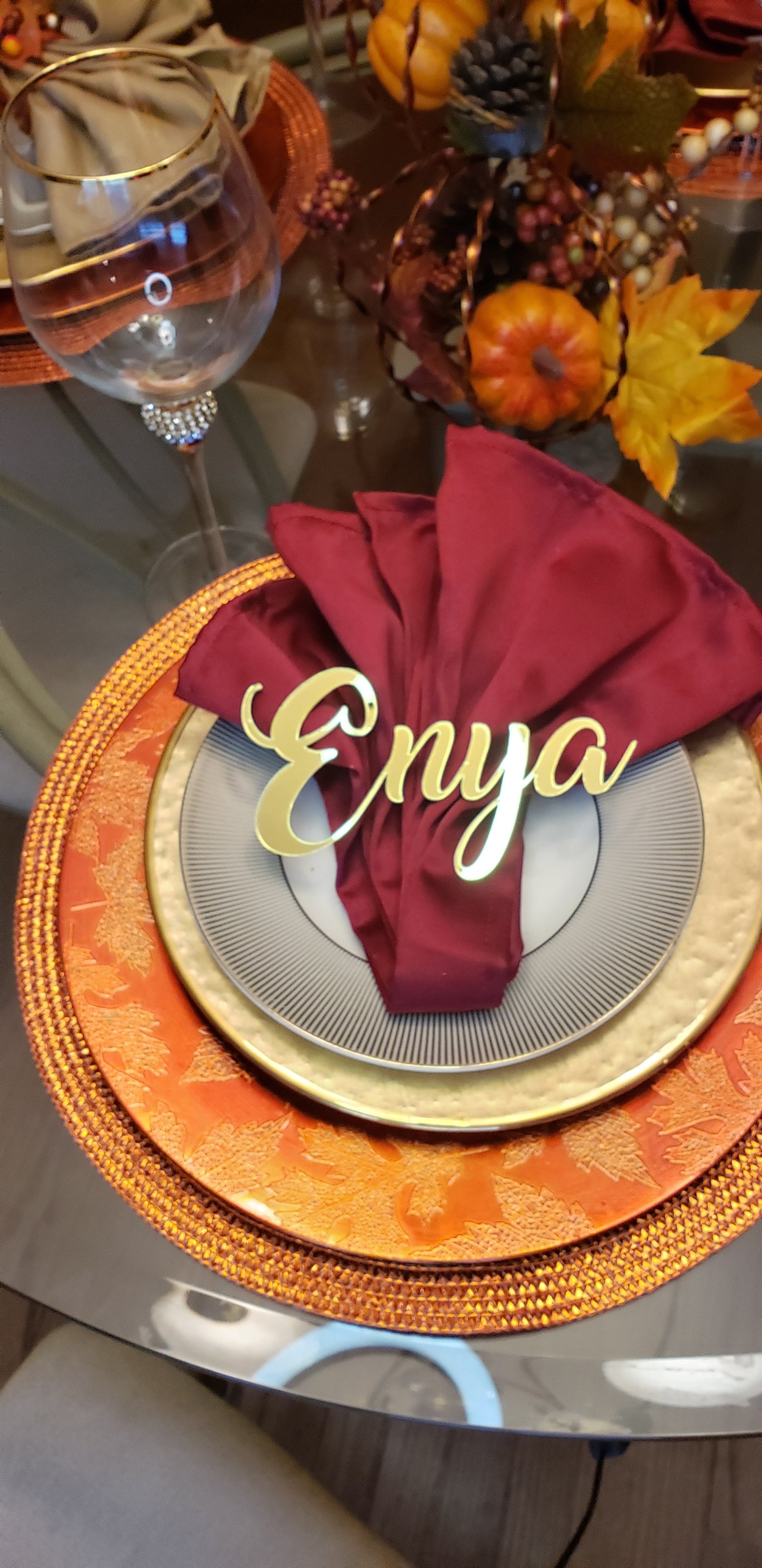 NAME PLACE SETTINGS