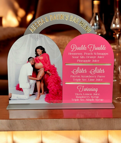 UV PRINTED CUSTOM LAYERED BAR SIGN
