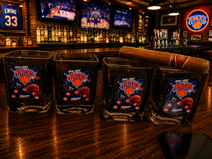 NY KNICKS CIGAR GLASS - Personalized Bourbon Cigar Glass for Whiskey Lovers