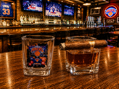 NY KNICKS CIGAR GLASS - Personalized Bourbon Cigar Glass for Whiskey Lovers