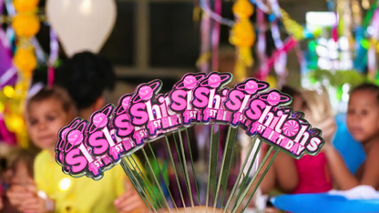 UV PRINT ACRYLIC DRINK STIRRERS (CUSTOM)  (Sold in sets of 12)