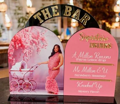 UV PRINTED CUSTOM LAYERED BAR SIGN
