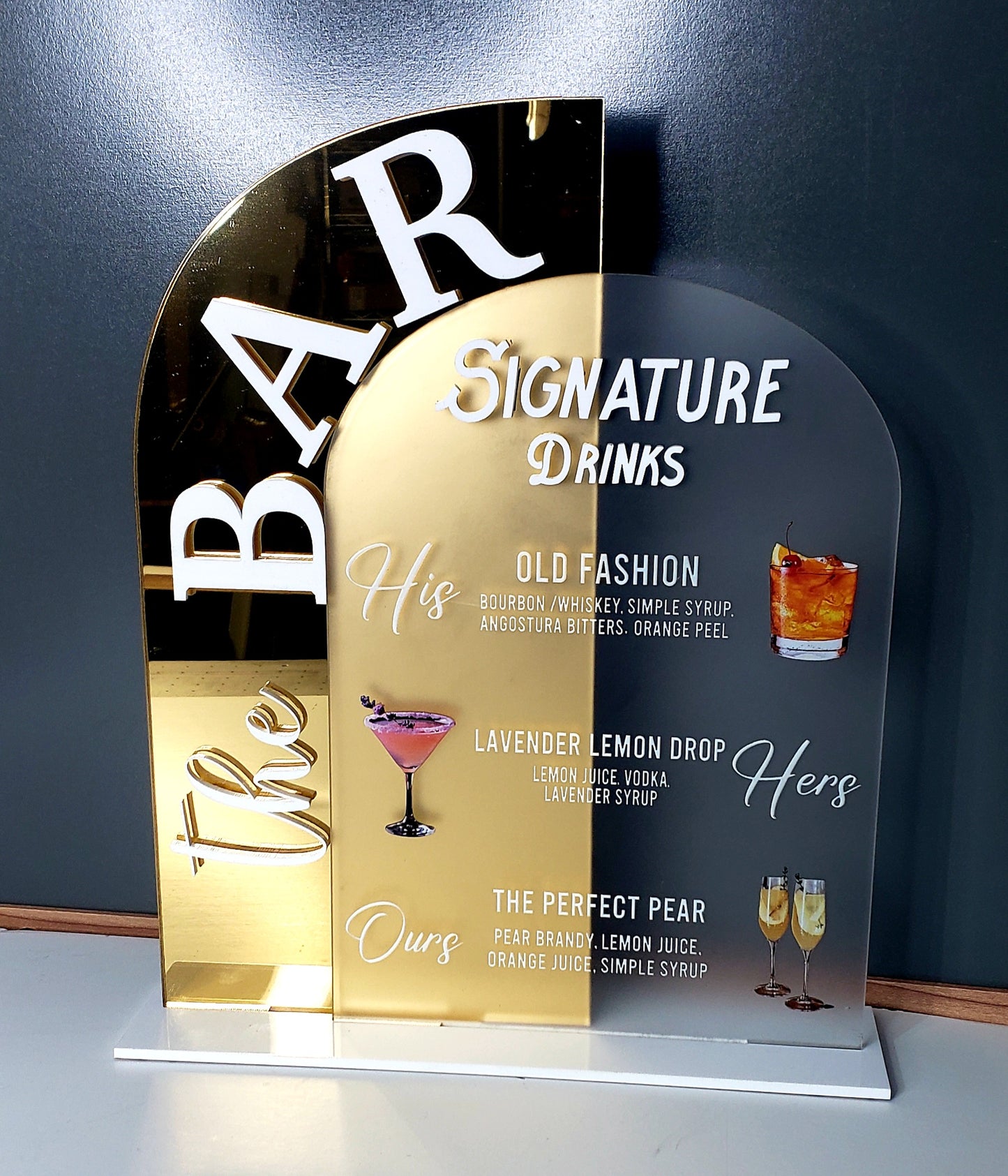 UV PRINTED BAR SIGN