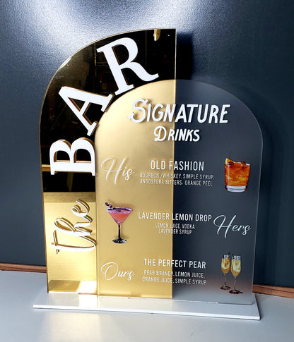 UV PRINTED BAR SIGN