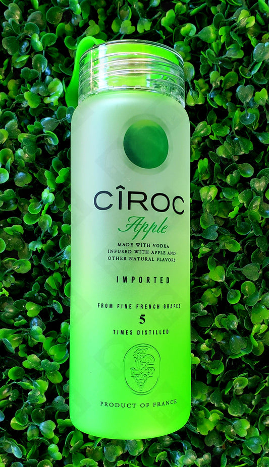 Ciroc Inspired Frosted Glass Water Bottles