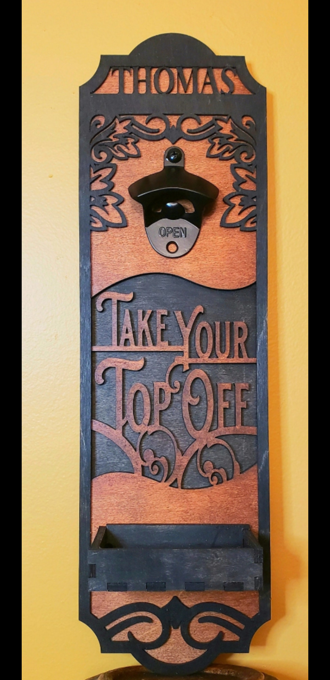 Custom/Personalized Bottle Opener/Man Cave/Beer Lover/Birthday/Father's Day/Housewarming/Groomsmen Gift